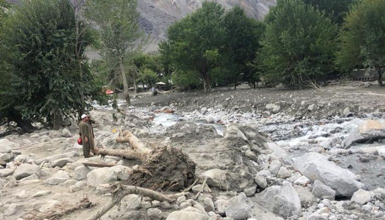 صورة من وادي بوبور المتضرر، تصوير: مُظفر فقير، بإذن خاص للعين الإخبارية. تصوير: مُظفر فقير، بإذن خاص لـ