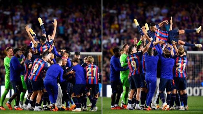 برشلونة يودع بوسكيتس وألبا سيرجيو بوسكيتس وجوردي ألبا