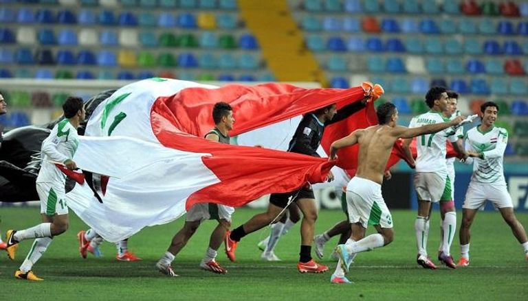 فرحة العراق بالتأهل لنصف نهائي نسخة 2013