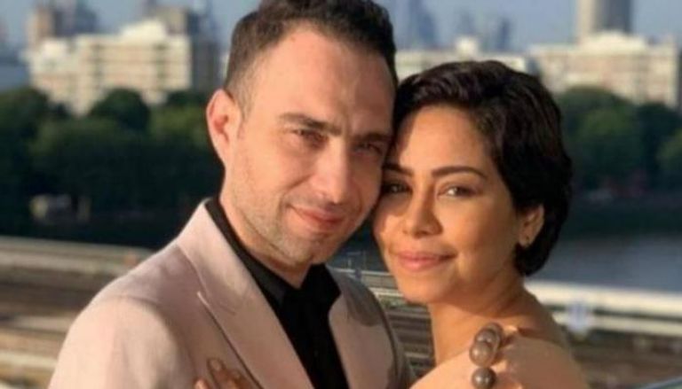 الفنانة المصرية شيرين عبدالوهاب وحسام حبيب