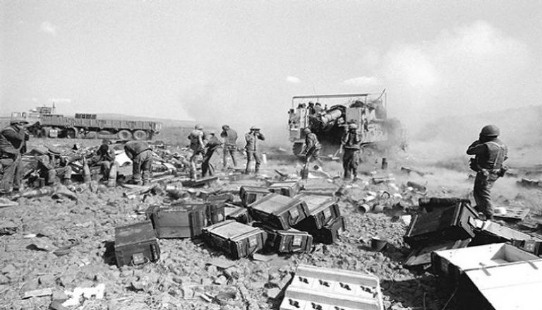 جنود إسرائيليون على جبهة القتال خلال حرب أكتوبر 1973