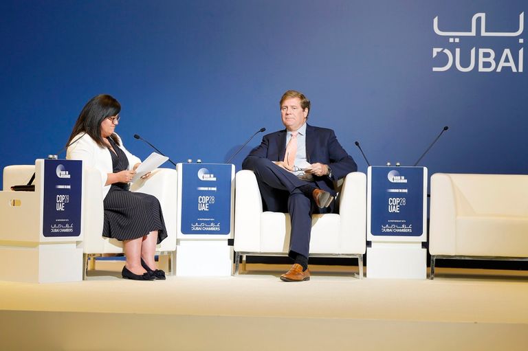 جانب من كلمة عبدالله بن طوق المري خلال فعاليات المنتدى