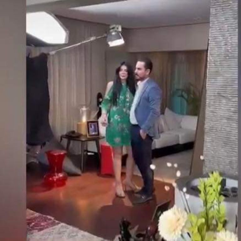 نزار الفارس وحورية فرغلي