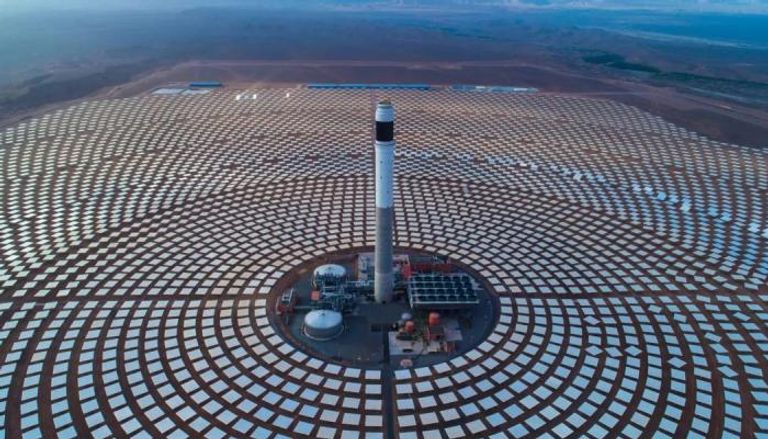 أحد مشاريع إنتاج الطاقة الكخروضوئية من الطاقة الشمسية في المغرب