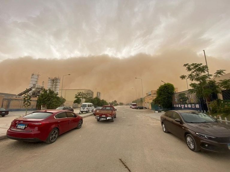 العاصفة الرملية في مصر
