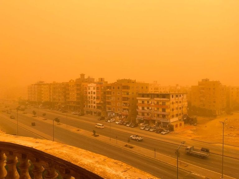العاصفة الرملية في مصر