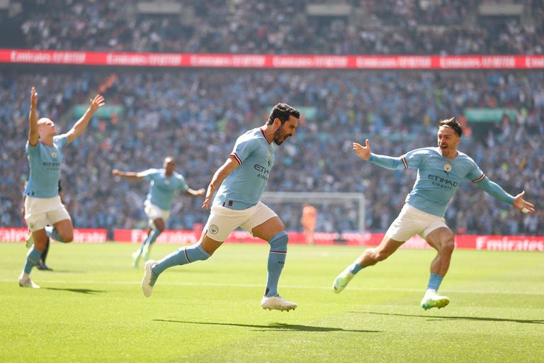 غوندوغان مانشستر سيتي بطل كأس الاتحاد الإنجليزي