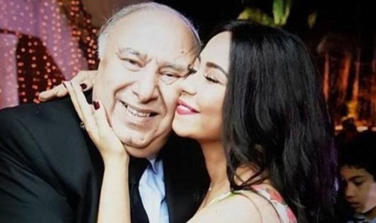 شيرين رفقة والد حسام حبيب