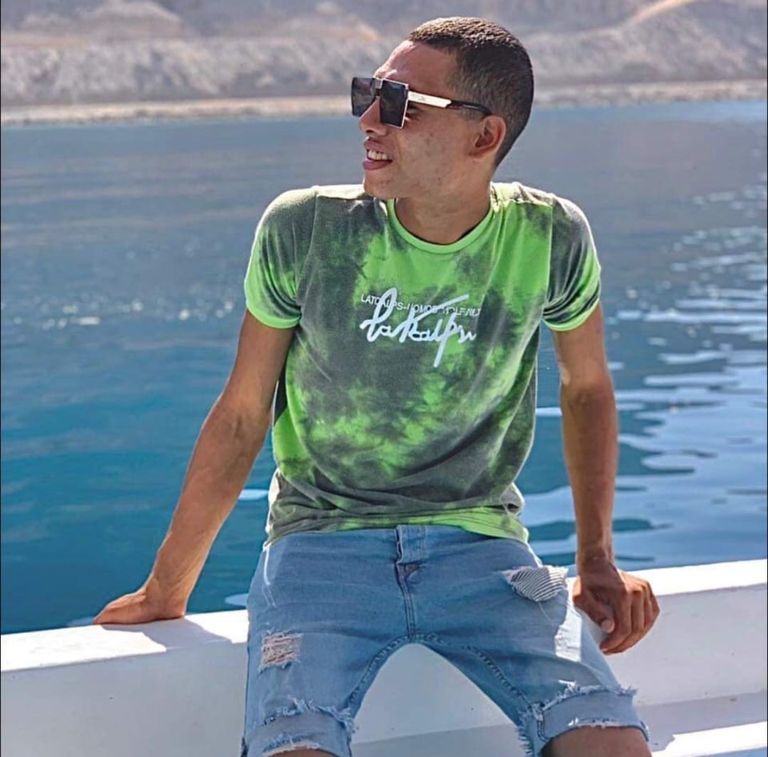 صورة نشرها الإعلام الإسرائيلي للشرطي المصري