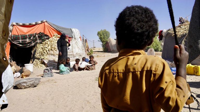 النازحون في مأرب اليمنية