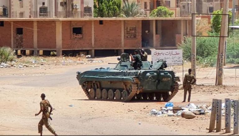 جانب من الاشتباكات في السودان