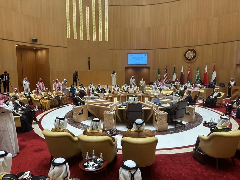 جانب من الاجتماع الوزاري الخليجي الأمريكي