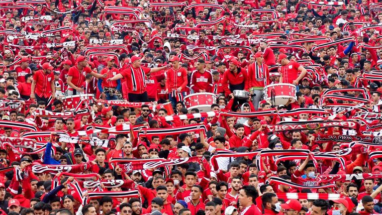 جماهير الوداد النجم المغربي المعتزل رشيد الداودي