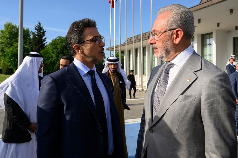 الشيخ محمد بن زايد آل نهيان والرئيس التركي رجب طيب أردوغان