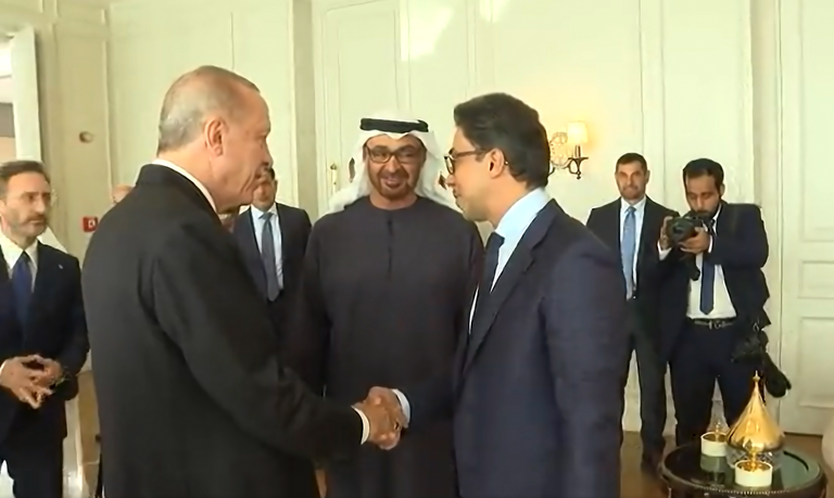 الشيخ محمد بن زايد آل نهيان والرئيس رجب طيب أردوغان