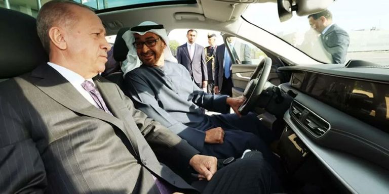 الشيخ محمد بن زايد آل نهيان والرئيس رجب طيب أردوغان