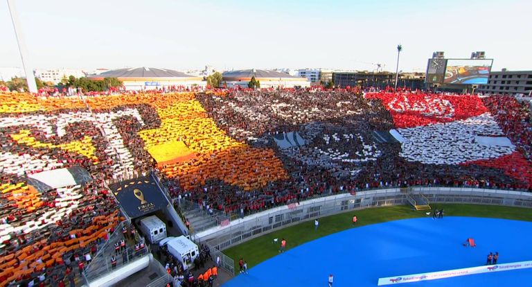تيفو جماهير الوداد في نهائي أفريقيا تيفو جماهير الوداد في نهائي دوري أبطال أفريقيا