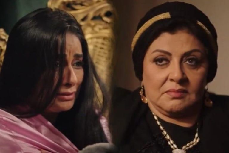 جوري بكر ومنذر رياحنة في مشهد من "جعفر العمدة"