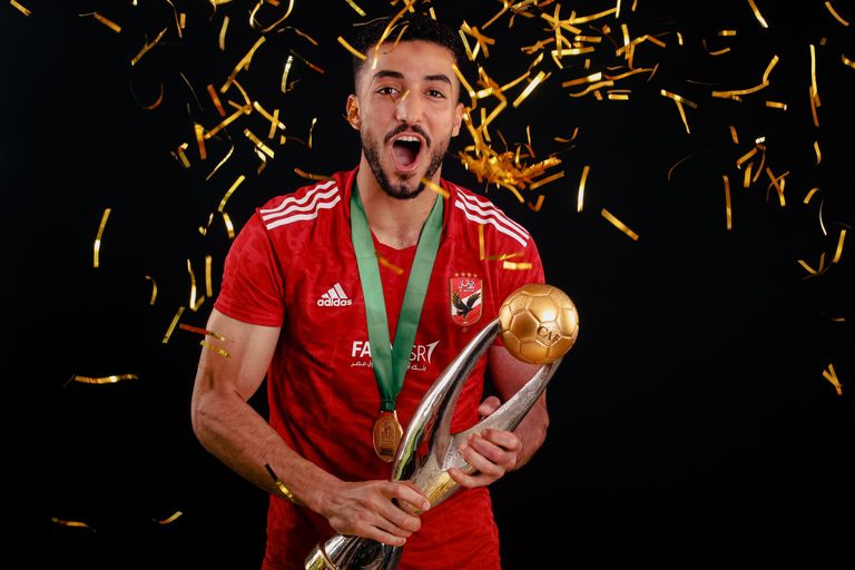 جلسة تصوير الأهلي مع كأس دوري أبطال أفريقيا