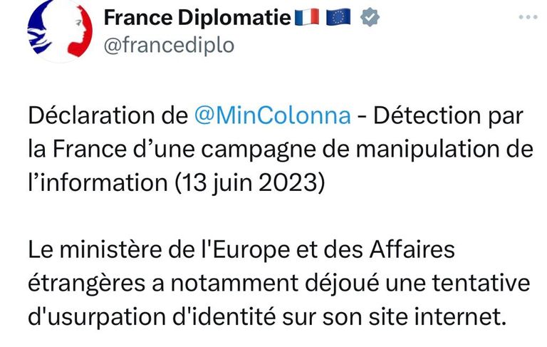 وزيرة الخارجية الفرنسية كاترين كولونا- أرشيفية