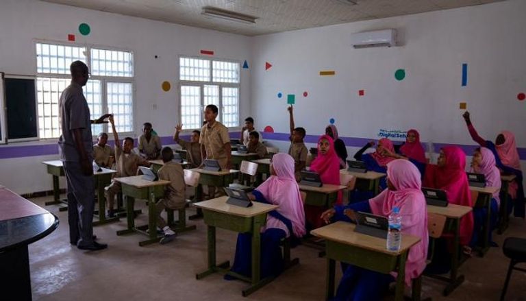 أحد صفوف المدرسة الرقمية في موريتانيا