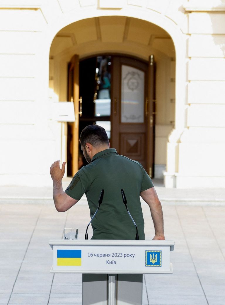 مؤتمر صحفي مشترك للرئيس الأوكراني والوفد الأفريقي