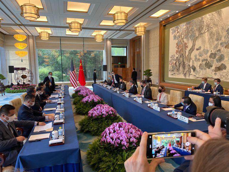 وزيرا الخارجية الأمريكي والصيني
