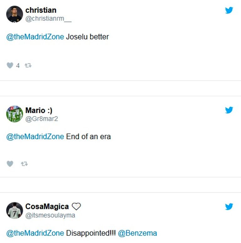 تعليق جمهور ريال مدريد كريم بنزيما بقميص ريال مدريد