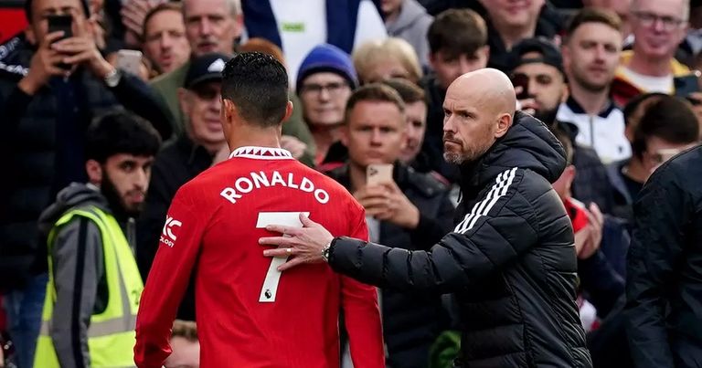 كريستيانو رونالدو وتين هاغ في مانشستر يونايتد