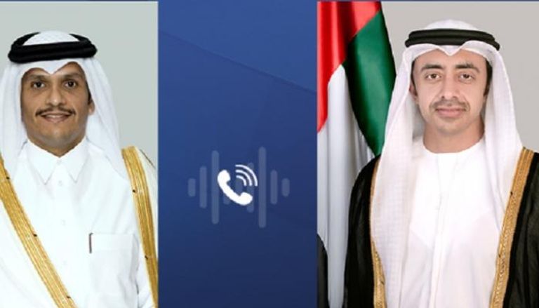 الشيخ عبدالله بن زايد آل نهيان والشيخ محمد بن عبدالرحمن آل ثاني- وام