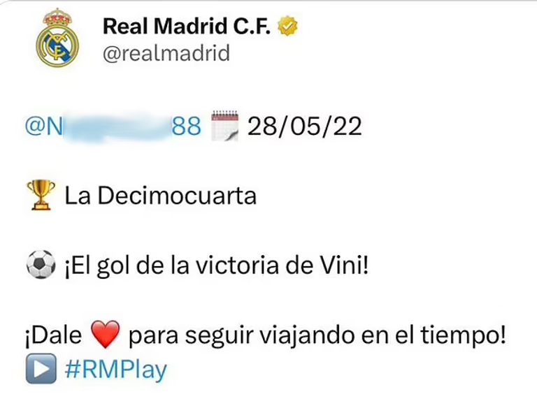 تغريدة ريال مدريد المحذوفة