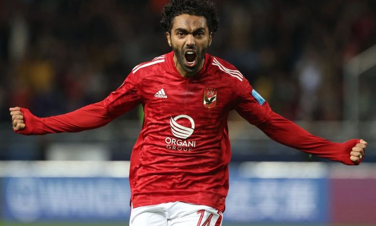 حسين الشحات لاعب الأهلي فريق الأهلي المصري