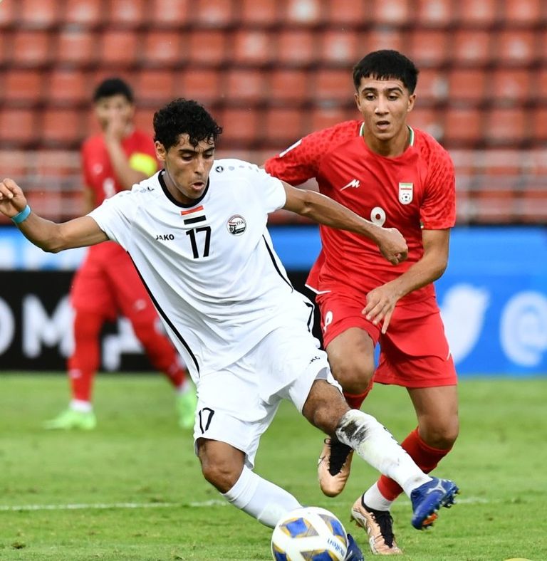 من مباراة اليمن وإيران في كأس آسيا تحت 17 عاما