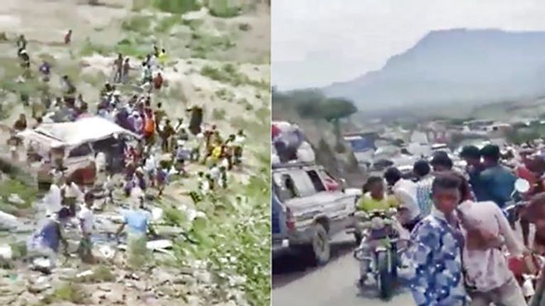 حوادث الطرق في تعز اليمنية