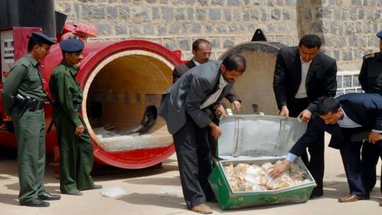 ظبطيات مخدرات في اليمن