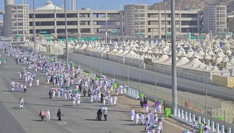 حجاج في مشعر  منى بالسعودية - أرشيفية 