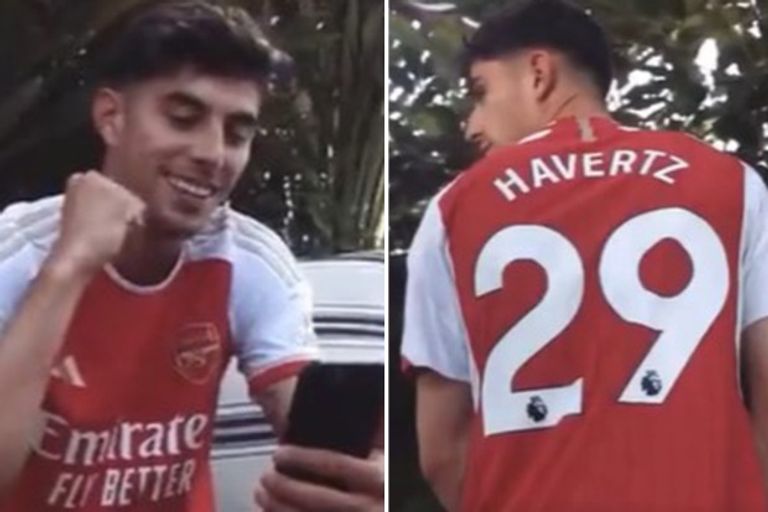 كاي هافيرتز بقميص فريق أرسنال