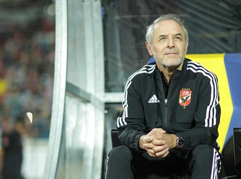 مارسيل كولر مدرب الأهلي الأهلي ضد البنك الأهلي