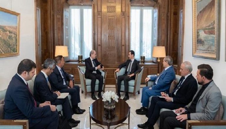الرئيس السوري يستقبل وزير خارجية الأردن