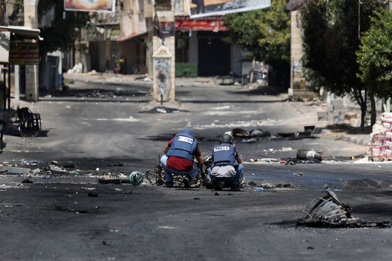 مصاب فلسطيني من مخيم جنين