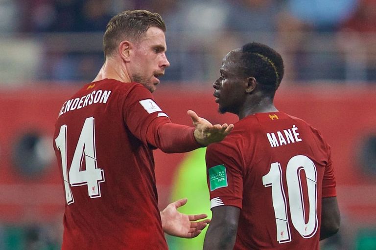 جوردان هندرسون وساديو ماني محمد صلاح وستيفن جيرارد