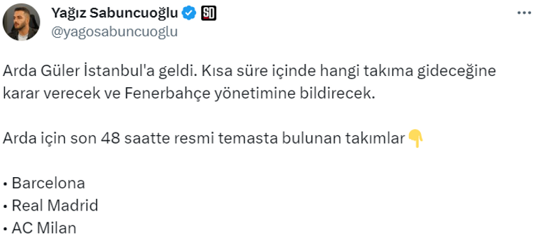 أردا غولر موهبة فنربخشة