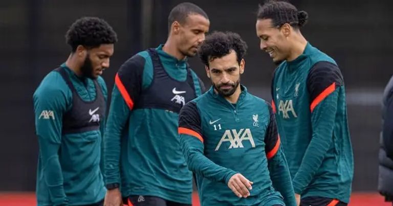 صلاح في مران ليفربول