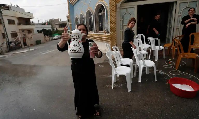 لافتة ترحيبية على مدخل بلدة الغجر