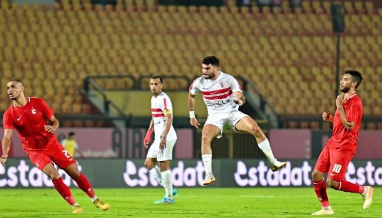 جانب من مباراة الزمالك وفيوتشر