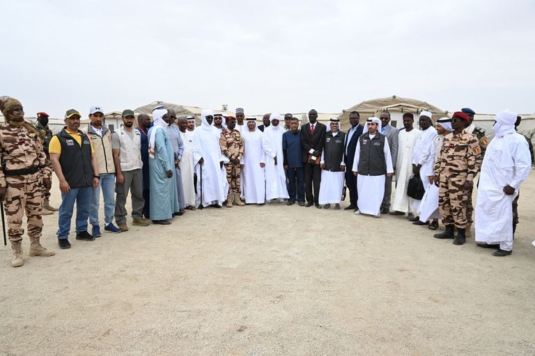 جانب من افتتاح المستشفى الميداني الإماراتي في تشاد