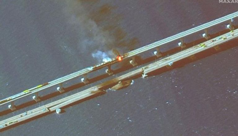 آثار الهجوم على الجسر