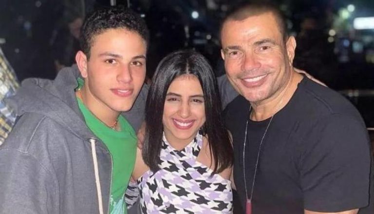 عمرو دياب ونجله عبدالله