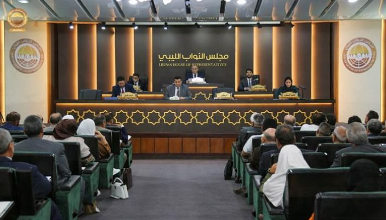 جانب من جلسة سابقة للبرلمان الليبي برئاسة عقيلة صالح - النواب الليبي