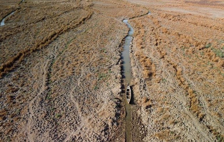 العراق يتعرض لخطر وجودي جراء تغيرات المناخ آثار الجفاف في محافظ الديواني العراقية